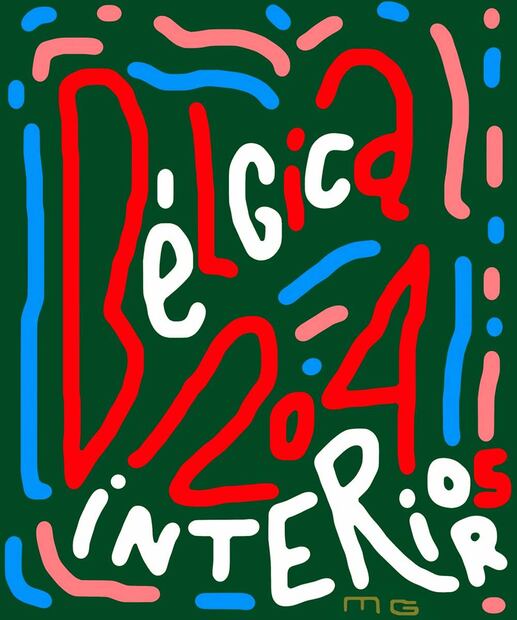 Póster que indica la dirección de este volátil centro cultural dentro de una casa en la colonia Potales. “Bélgica 204 interior 5” se lee en el gráfico. Especial, Cortesía.