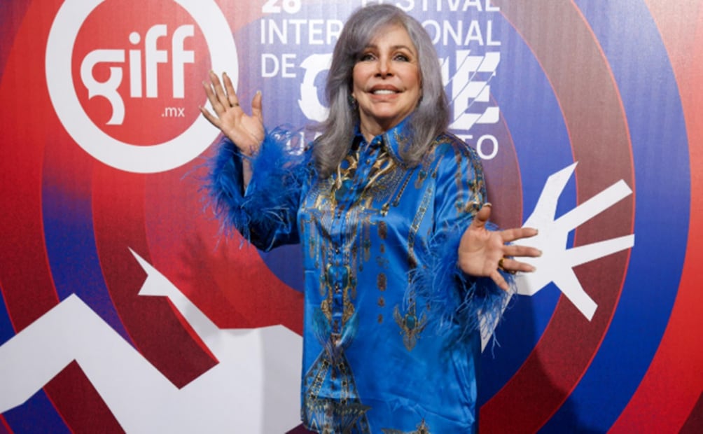 Verónica Castro fue homenajeada en el Festival Internacional de Cine Guanajuato (GIFF) 2025. 
Foto: Cortesía GIFF.