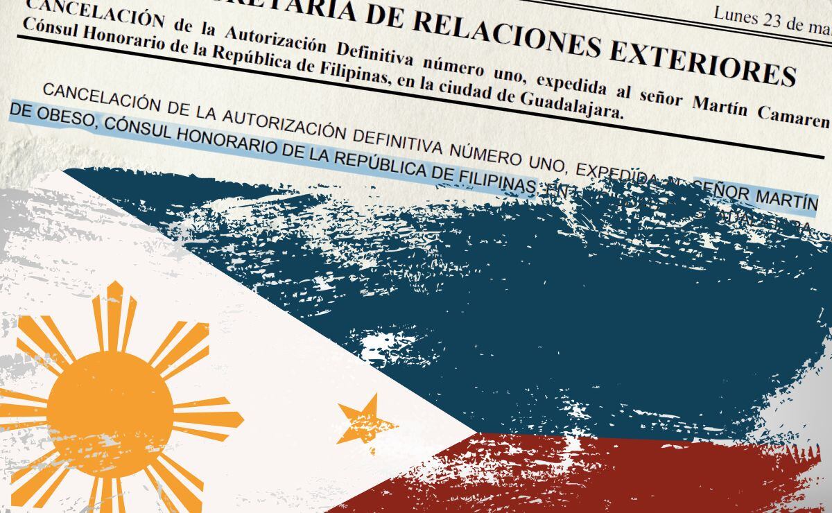 La SRE cesó a Martín Mamarena de Obeso como Cónsul Honorario de Filipinas. Ilustración: Especial.