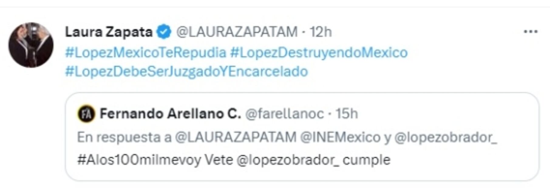 “¡Viva México ca..!”: Laura Zapata participa “de corazón” en marcha del INE… y manda mensaje a AMLO