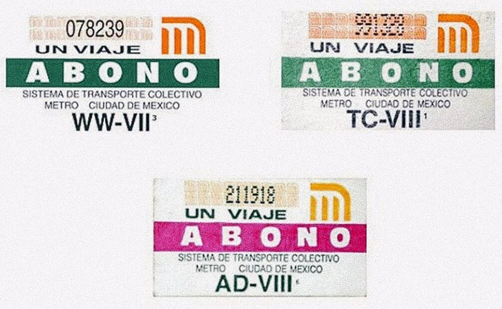 El diseño del boleto de abono era más similar a los de uso regular. Foto: Especial