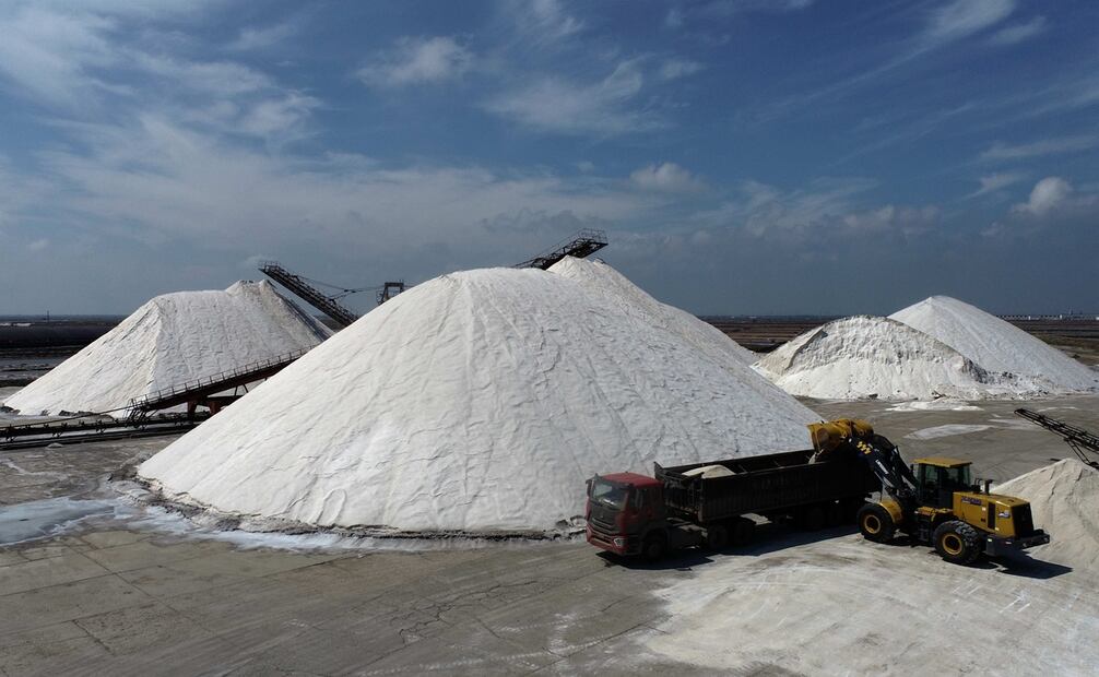 Producción de Exportadora de Sal está estancada, confirma gobernador de Baja California Sur. Foto: Xinhua