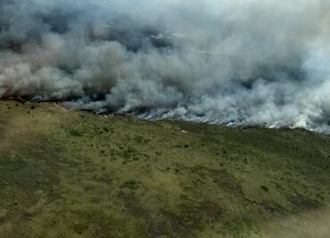 Continúa combate a incendios en reserva de Sian Ka'an en Quintana Roo