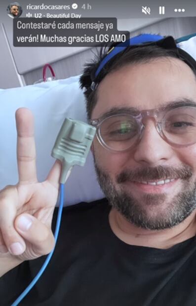 El conductor compartió una fotografía desde el hospital donde permanece internado. Foto: Instagram