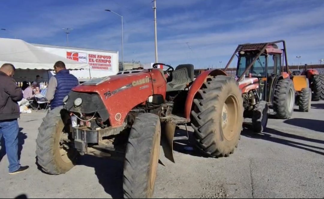 Liberan agricultores puentes internacionales en Chihuahua; permanecen dos más cerrados.
Foto: Especial.