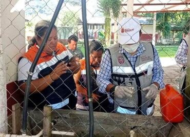 Vierten sustancia extraña en tanque de almacenamiento de agua en Tuxtla Gutiérrez; autoridades ya analizan tipo de líquido
