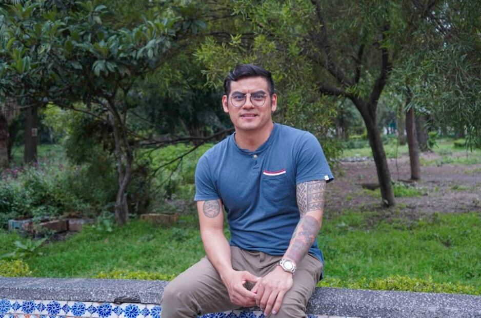 Jorge Ángel Pérez, director de Binnigula’sa’: los antiguos zapotecas (2024). Foto: Yatzín D. Ordaz