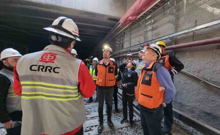 Secretarios de la CDMX recorren trabajos en segundo tramo de la Línea 1 del Metro