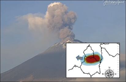 Popocatépetl registra actividad esta mañana; ceniza podría llegar a la CDMX