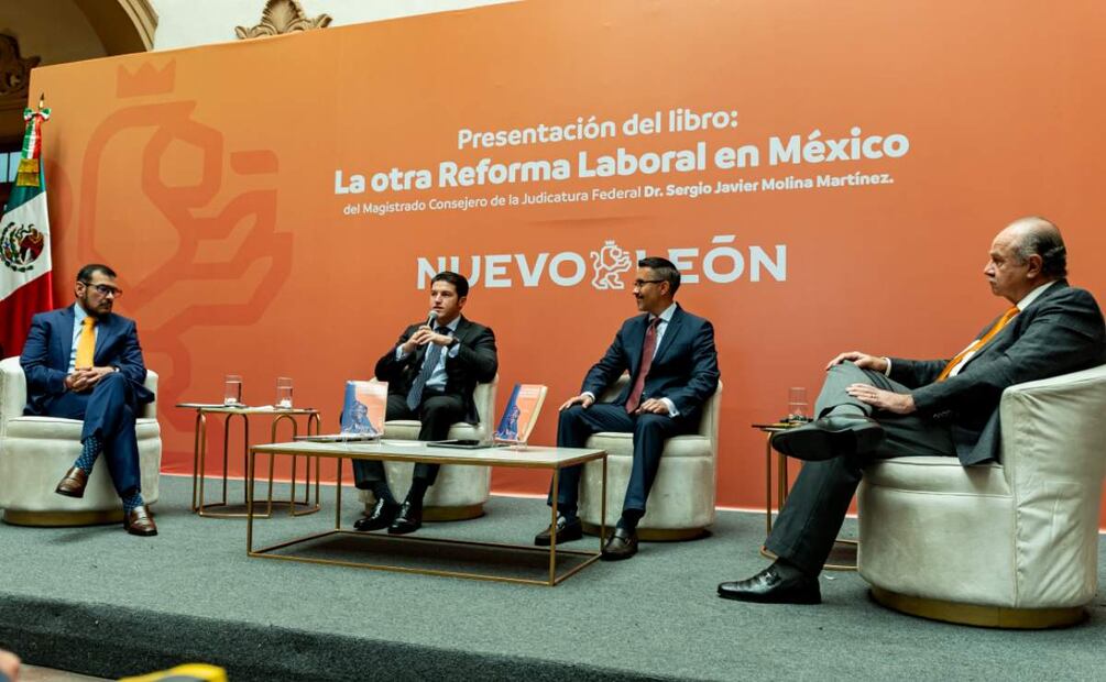 Intervención de Samuel García en la presentación del libro “La otra reforma laboral en México” (31/01/2025). Foto: Especial
