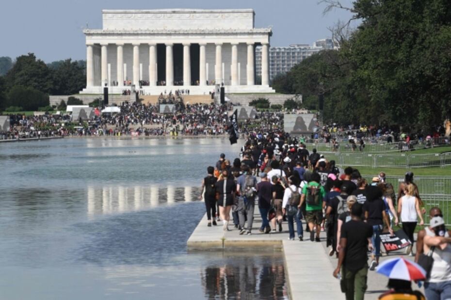 Miles se reúnen en Washington para marchar contra el racismo; "no vamos a ir a ninguna parte", dicen