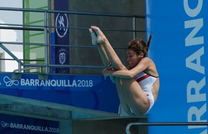 Paola Espinosa y Carolina Mendoza ganan medalla en trampolín de un metro