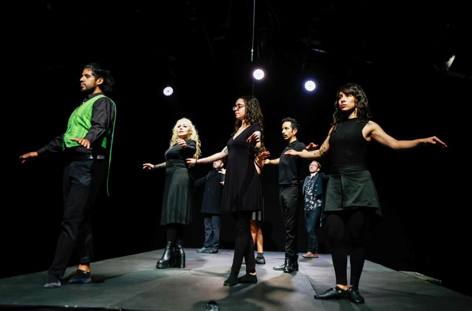 Ópera Portátil, compañía teatral, a cargo de Catalina Pérez y  José M. Delgado.
Foto: EL UNIVERSAL / Diego Simón