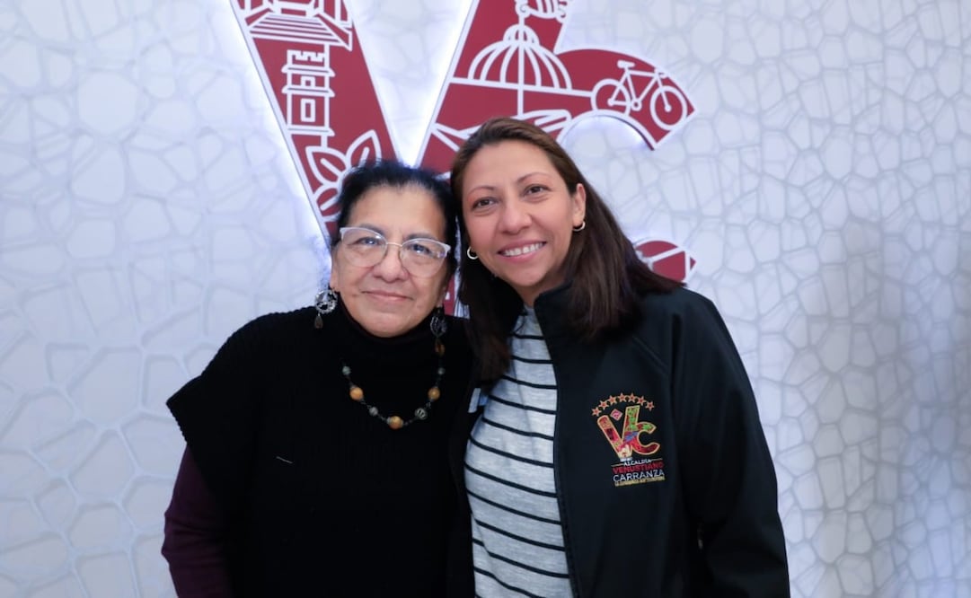 La alcaldesa de VC (der) se reúne con la presidenta de la Comisión de Derechos Humanos de la CDMX, Nashieli Ramírez (14/01/2025). Foto: Especial