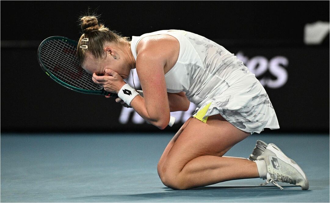 Anna Blinkova en el Australian Open. FOTO: AFP