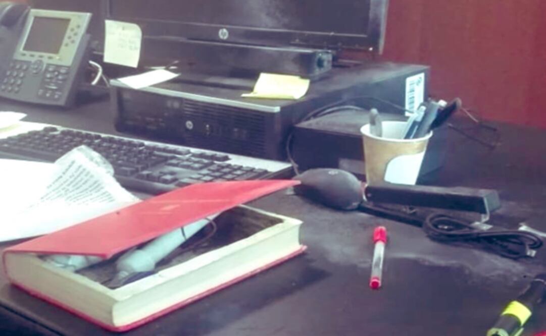 El explosivo fue entregado a la legisladora en forma de libro. (Foto: TOMADA DE INTERNET)