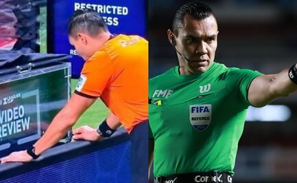 Tunden al árbitro mexicano Marco Antonio 'Gato' Ortiz por revisar pantalla del VAR sin imagen; estuvo seis minutos parado frente al monitor