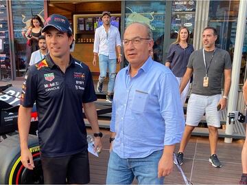 ¿Por qué Checo Pérez festejó con Felipe Calderón en el GP de Mónaco?