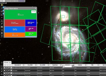 Un atlas estelar permite hacer zoom en todo el firmamento