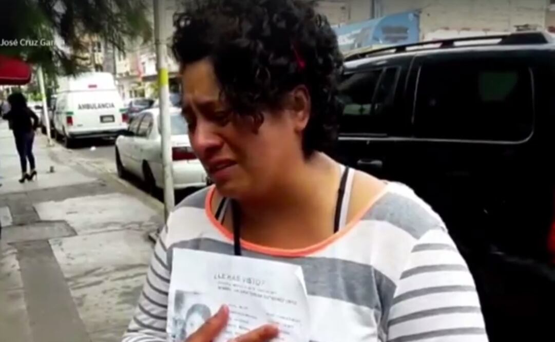 Madre de la menor desaparecida y encontrada asesinada en la colonia Benito Juárez de Nezahualcóyotl. (Tomada de video)