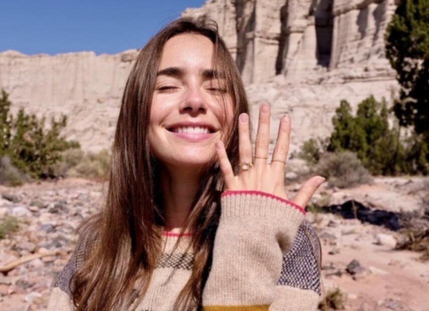 "Nunca había sido tan feliz": Lily Collins comparte las fotos de su boda