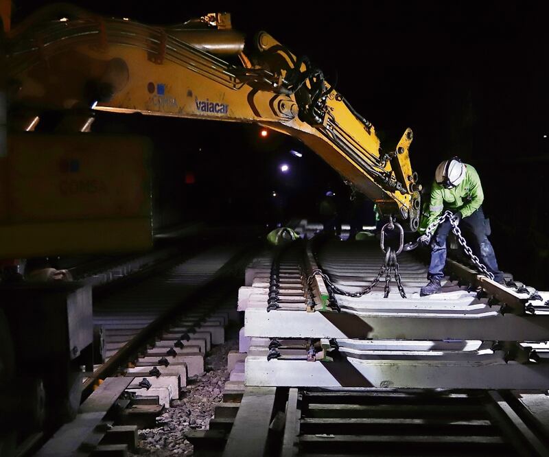 Hasta febrero de 2023 estará listo el primer tramo de la L1, de Salto del Agua a Pantitlán, informó el gobierno local. Foto: Berenice Fregoso. El universal