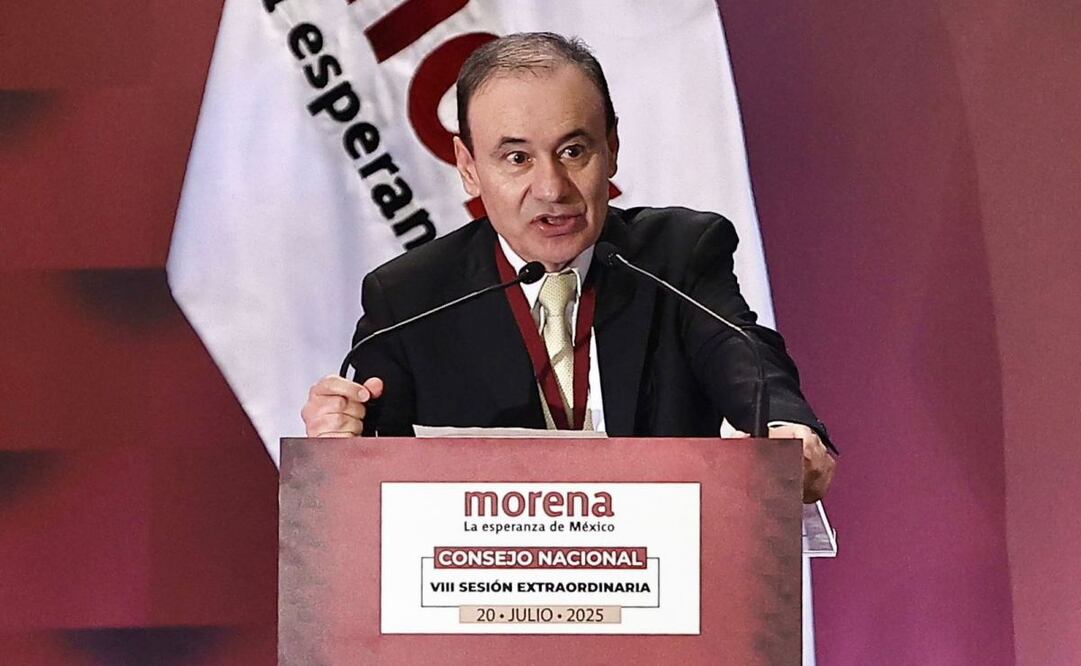 Alfonso Durazo, gobernador de Sonora, durante el Consejo Nacional de Morena en julio pasado. Foto: Berenice Fregoso/ EL UNIVERSAL