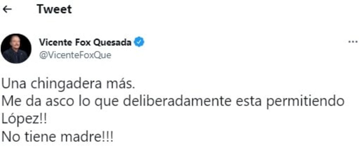 "Una chingadera más": Vicente Fox estalla contra AMLO por masacre a familia en Tultepec