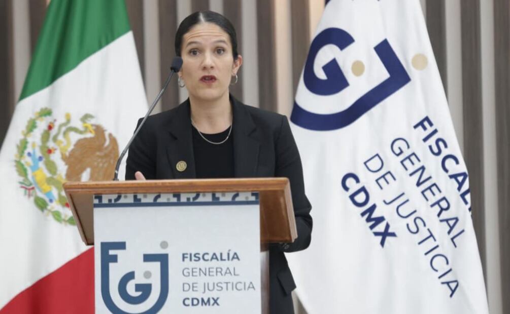 Bertha Alcalde, fiscal de la CDMX, durante la conferencia sobre la muerte de Ximena y Pepe. Foto: Carlos Mejía/EL UNIVERSAL