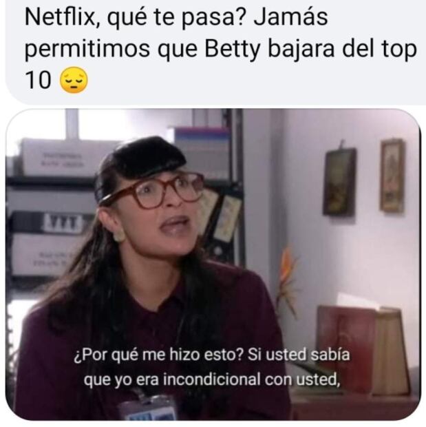 “Betty la fea” se va de Netflix; internautas reaccionan con memes 