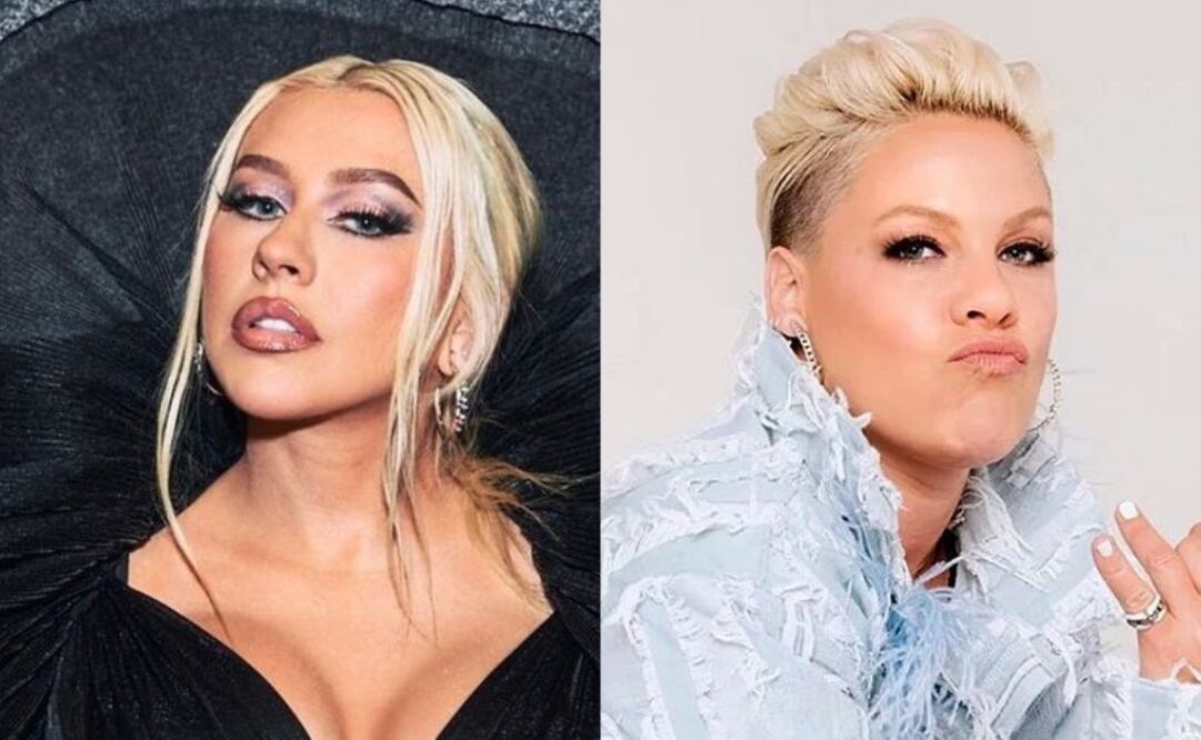 Christina Aguilera y Pink. Fuente: Instagram @xtina y @pink.fans