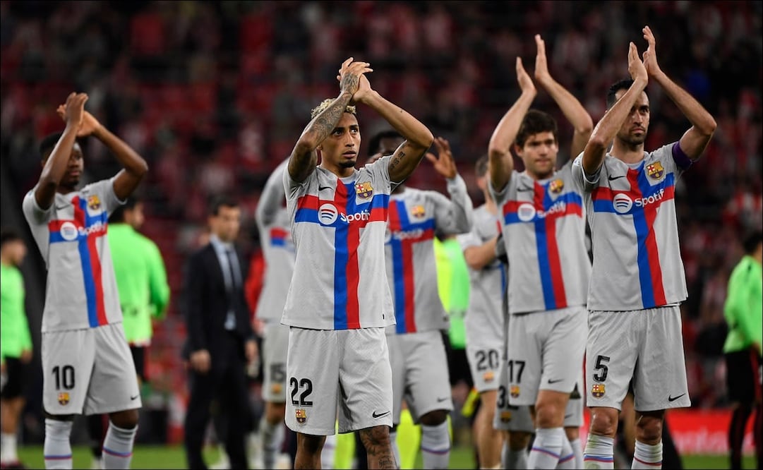 Barcelona se mantiene en la cima de la tabla general de LaLiga con 65 unidades. FOTO: AFP