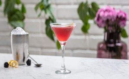 Coctelería con gin de zarzamora