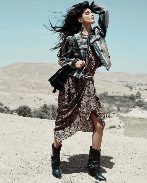 Los vestidos boho están en tendencia. Foto: Instagram @isabelmarant