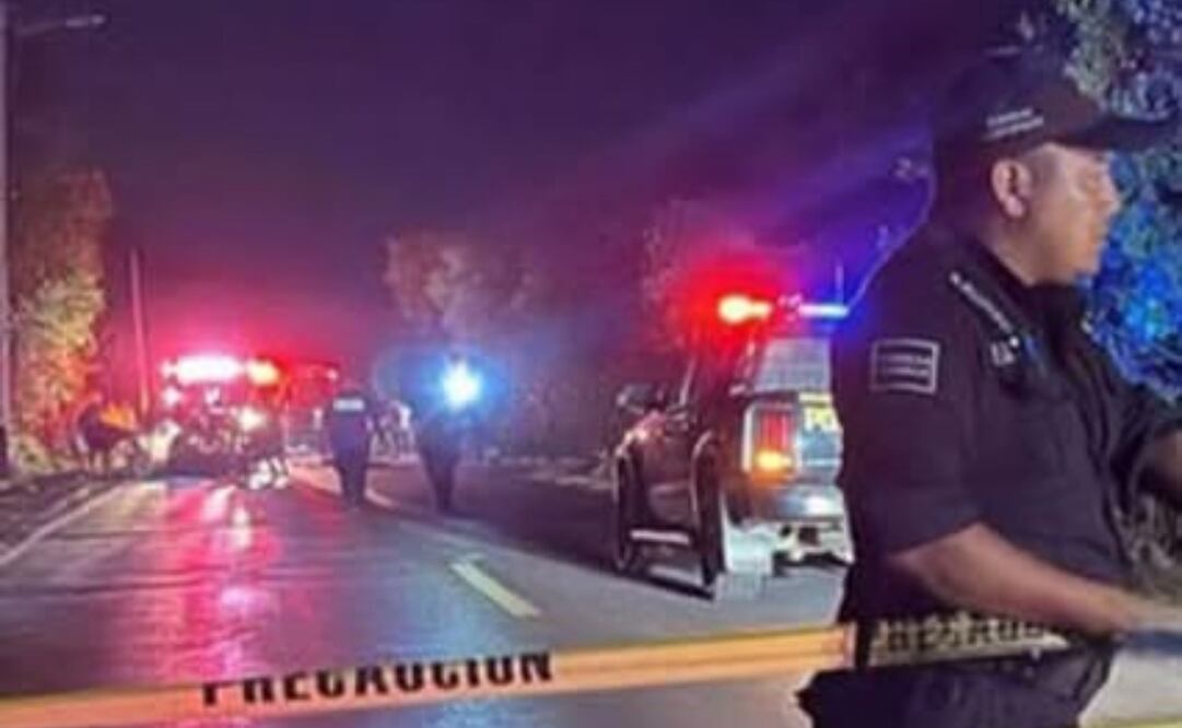 Choque entre 2 motocicletas deja un fallecido en libramiento Progreso-Yucalpetén (16/03/2024). Foto: Especial