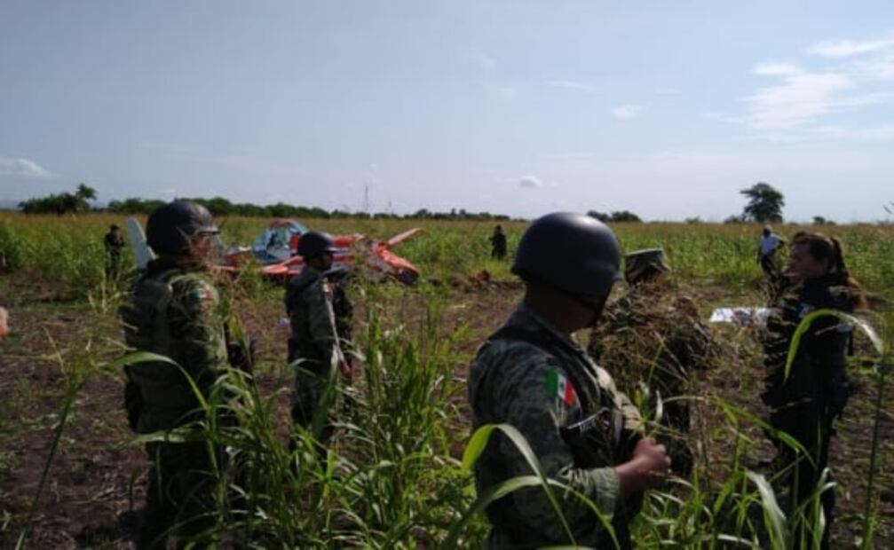 Se desploma avioneta de fumigación en Sinaloa