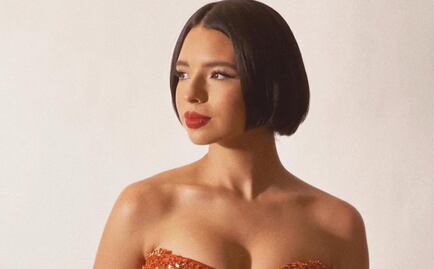 Ángela Aguilar deslumbra en vestido Dior de escote pronunciado