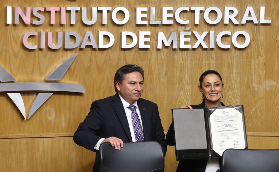 Claudia Sheinbaum  en el Instituto Electoral de la Ciudad de México. Foto: Archivo/EL UNIVERSAL
