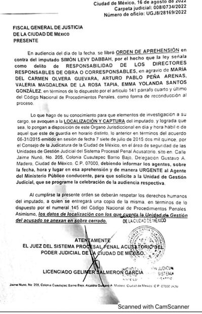 Libran orden de aprehensión en contra del exfuncionario federal Simón Levy