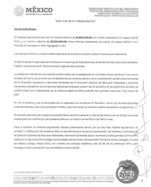 Presidencia entrega contrato a empresa outsourcing para limpiar oficinas de AMLO