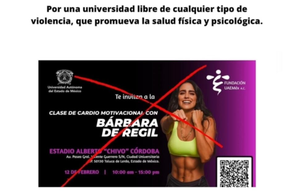 No quieren a Bárbara de Regil; estudiantes de la UAEMex rechazan clase de la actriz por “clasista, machista" y más