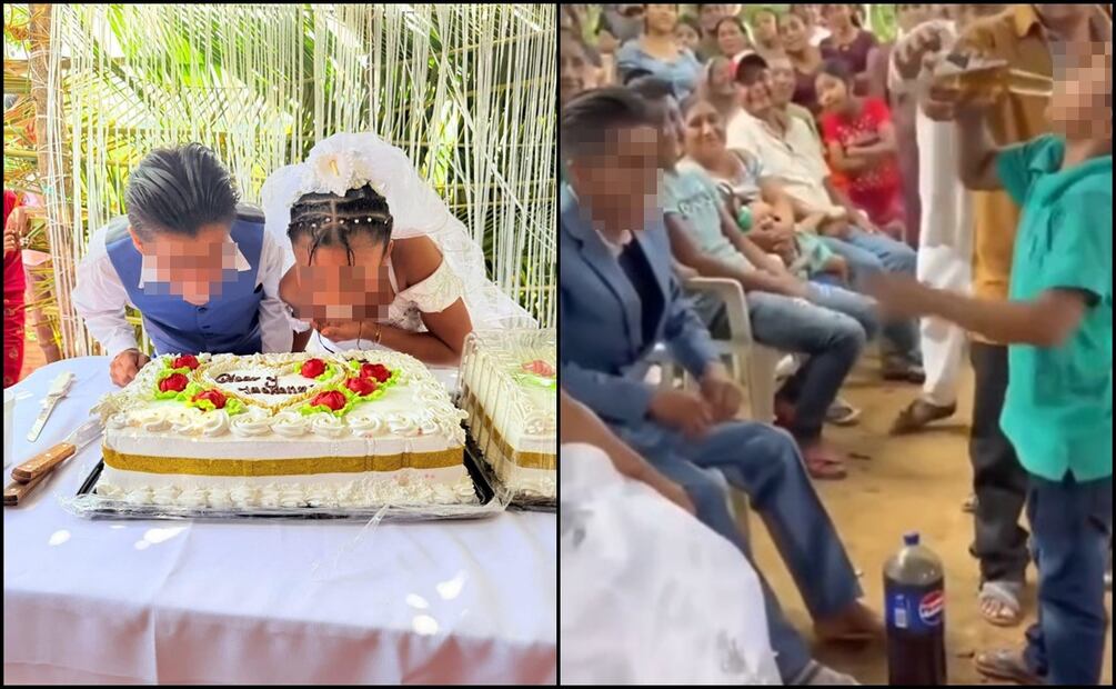 Se viralizan imágenes de presunta boda entre adolescentes y festejo con alcohol en Oaxaca. Foto: Especial