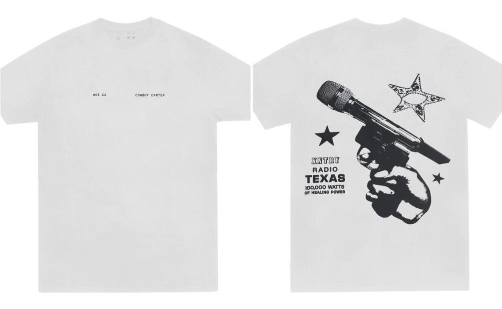 La playera se encuentra en la tienda oficial de Beyoncé. Foto: Especial