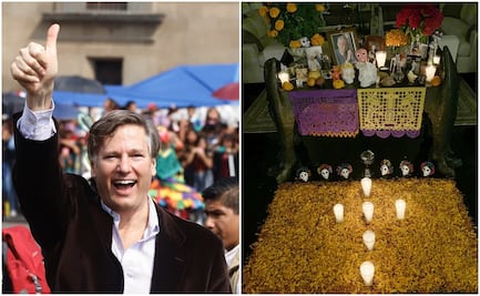 Embajador de EU en México presume su ofrenda mexicana por Día de Muertos 