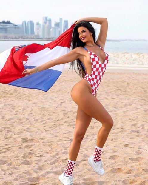 Estas son las fotos de Miss Croacia que desataron la polémica en Qatar 2022