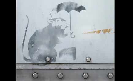 Investigan en Tokio si Banksy dibujó una rata con paraguas