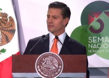 Radio y Tv, fundamentales en cambios de México: EPN