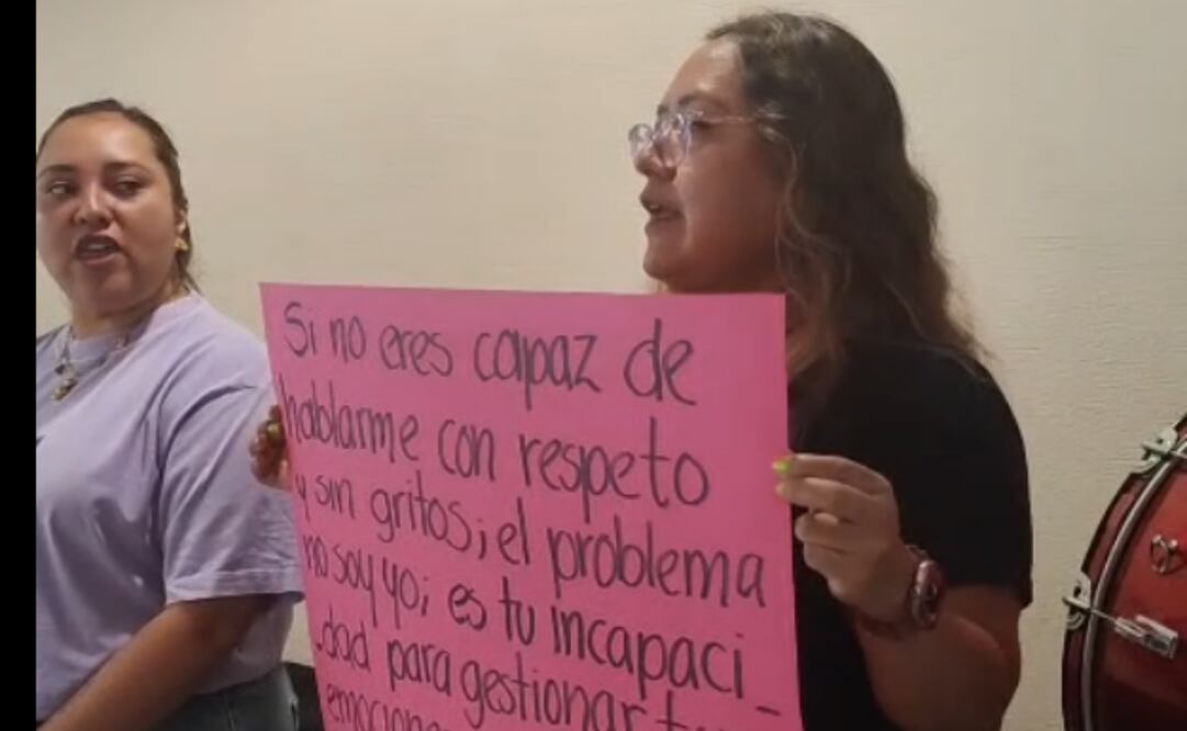 Trabajadores del Poder Judicial protestan en Morelos. (10/04/2026) Foto: Captura