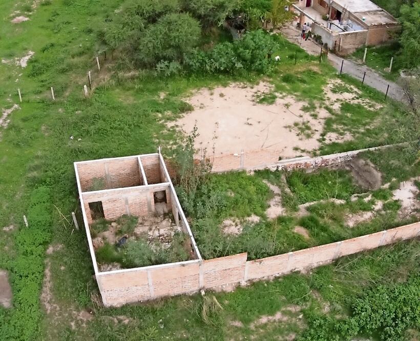 Los restos humanos fueron hallados en una finca ubicada al norte de Lagos de Moreno. Foto: Especial