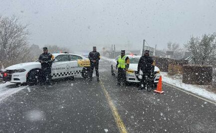 Guardia Nacional despliega operativo ante nevadas en Chihuahua y Sonora; se mantiene alerta de viajeros